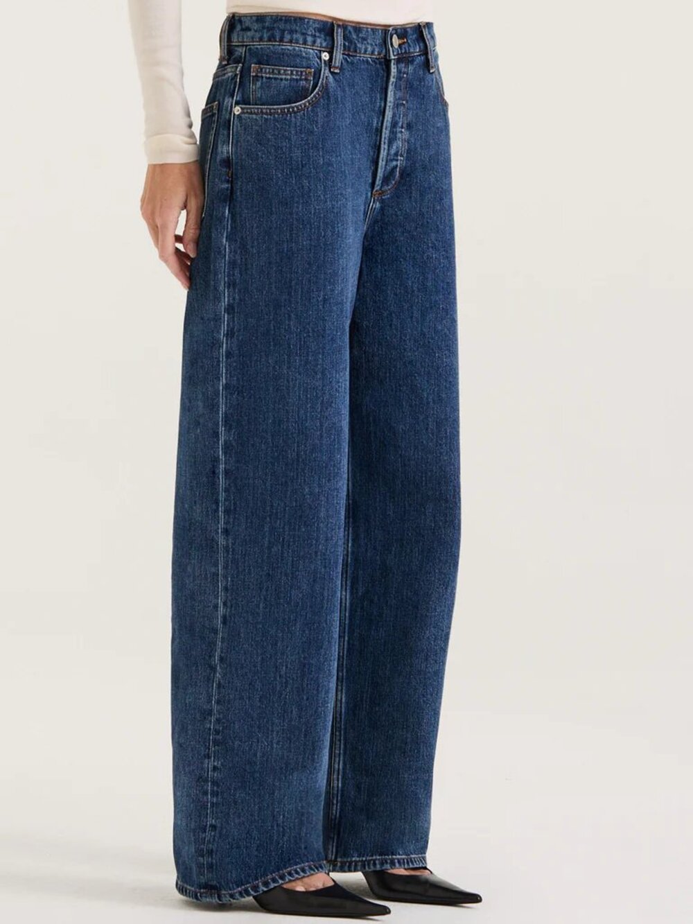 Henne Gisella Jean Low Rise, Relaxed, Oversized, 90's, Sz 26, US Sz 4 MSRP $220